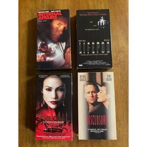 90s Thriller VHS Lot The Cell Disclosure Lifepod Internal Affairs Retro